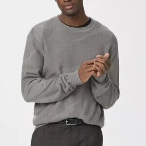 Paige Bowman Sweater in Iris Slate Grey size large